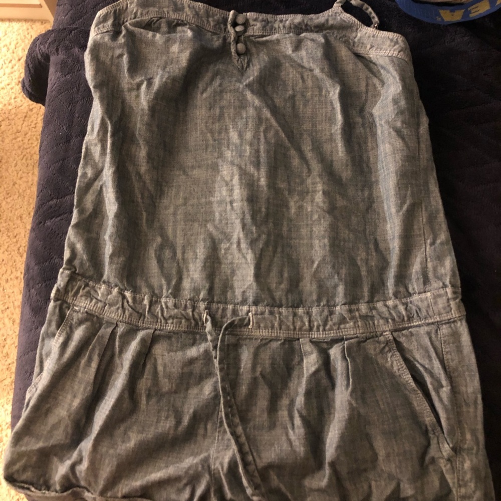 Gray shorts romper
